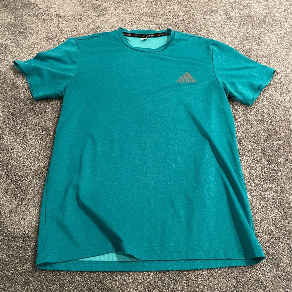 Adidas teal workout shirt